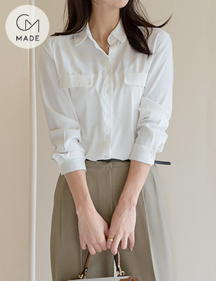 Lily Pocket Shirt MA08011 Korea