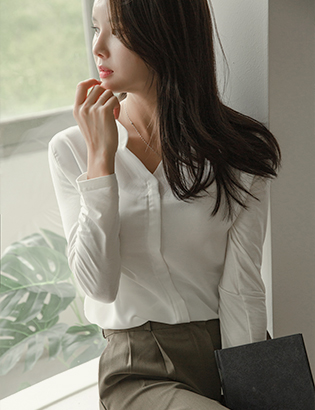China simple blouse C080108 Korea