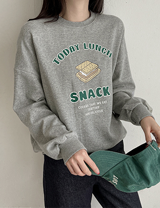 Lunch snack sweatshirt Korea