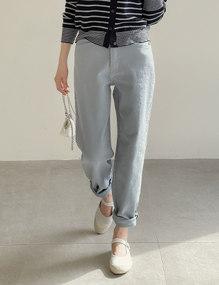 Kay Semi Wide Cotton Pants C020617 Korea