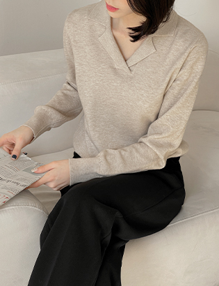 Ansini Collar Knitwear Korea