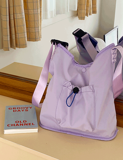 Pocket String Cross Shoulder Bag Korea