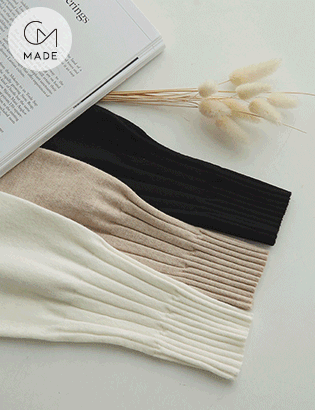 Soft Wrinkle Half Neck Knit MA11123 Korea