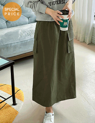 [Planning] Cargo pocket string skirt Korea