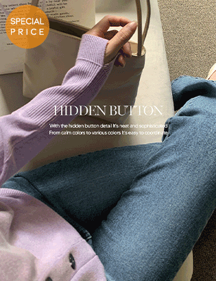 [Planning] Hidden Button V-neck Knit Cardigan Korea