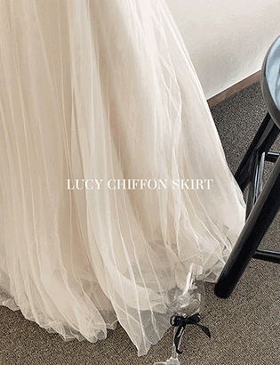 Lucy Mesh Chiffon Skirt Korea