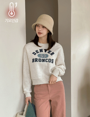 Den fleece lined sweatshirt Korea
