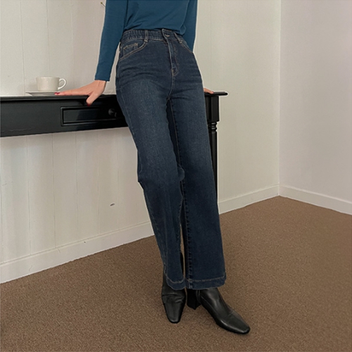 Right Bootcut Leggings Fleece-Lined Denim