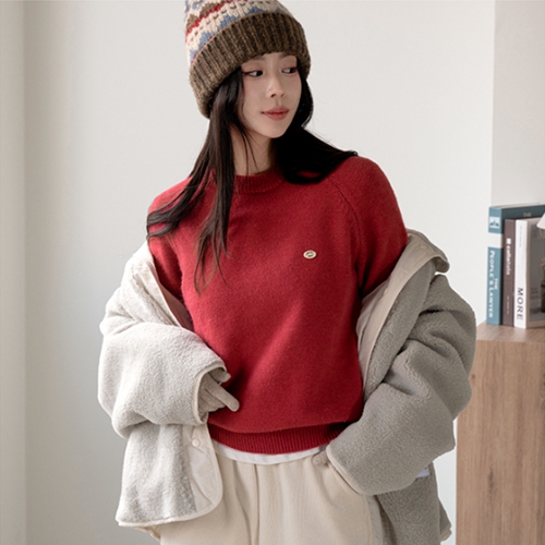 Pie simple button knitwear