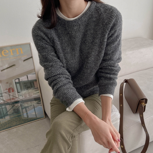 [valyou] Cozy Wool Round Knitwear
