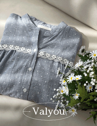 valyou_Lace Flower Shirt Korea