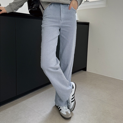 Dying banding straight pants