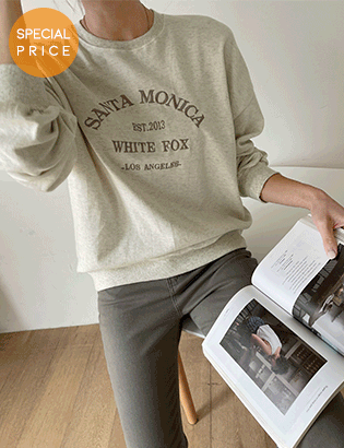 [Planning]Fox embroidered sweatshirt Korea