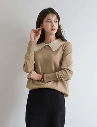 Pretty Collar Knitwear Korea