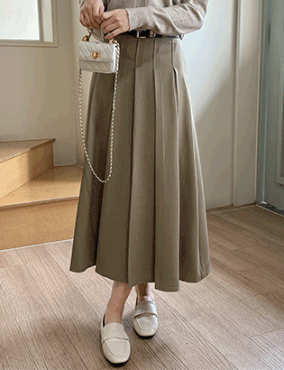 Joy Belt Pleats Skirt(Spring) Korea