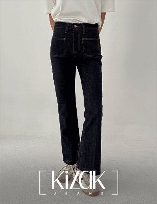 Perfect Pants 75ver (Front pocket raw denim bootcut) Korea