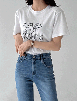 Time short-sleeved T-shirt Korea