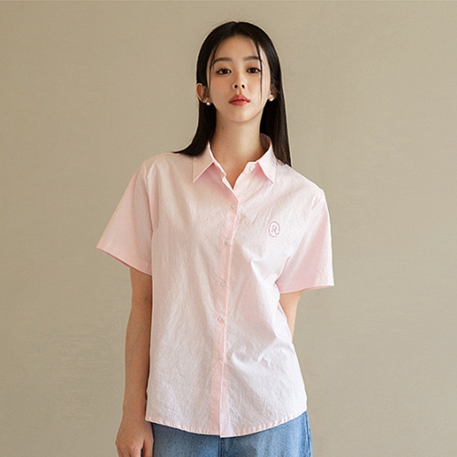 Paper Embroidered Short-sleeve Shirt