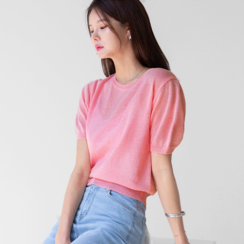 [Planning] Trendy Linen 2Type Short-sleeve Knitwear