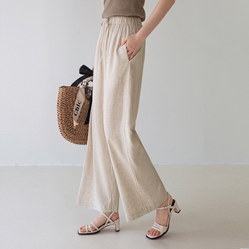 [Planning] Ylang Linen String Wide Pants