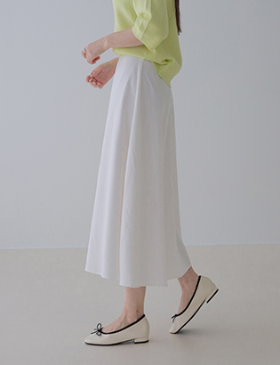 Flare Denim Long Skirt Korea