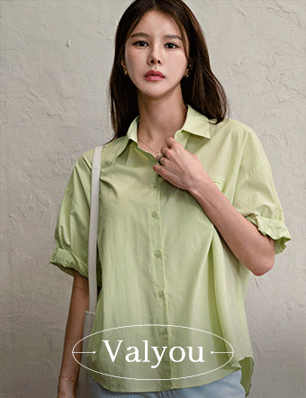 [valyou] Light Rollup Short-sleeve Shirt Korea