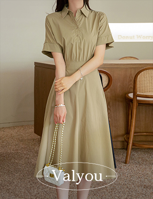 [valyou] Hepburn Shirt Dress Korea