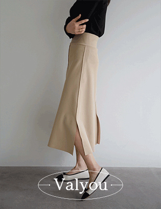 [valyou] Perfect A-line Slit Skirt (Crazy tension ver) Korea