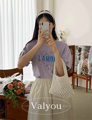 [valyou] HARPY printed puff short-sleeved T-shirt Korea