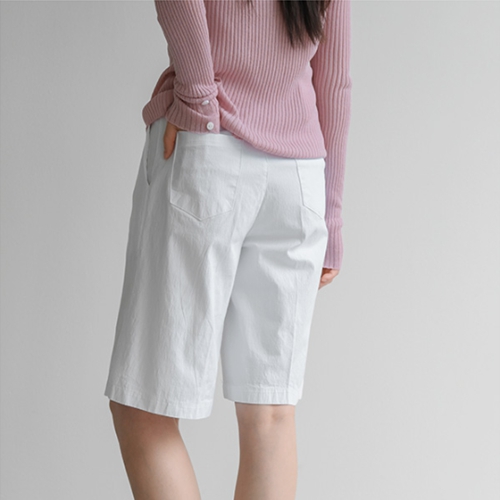 Wide Cotton Span Banding Shorts