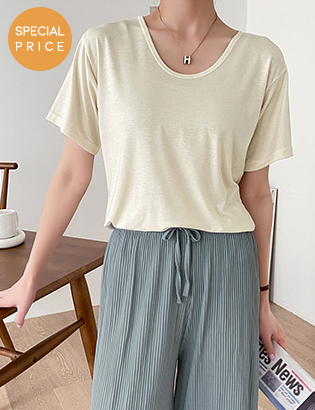 [Planning] Lira Simple U-neck T-shirt Korea