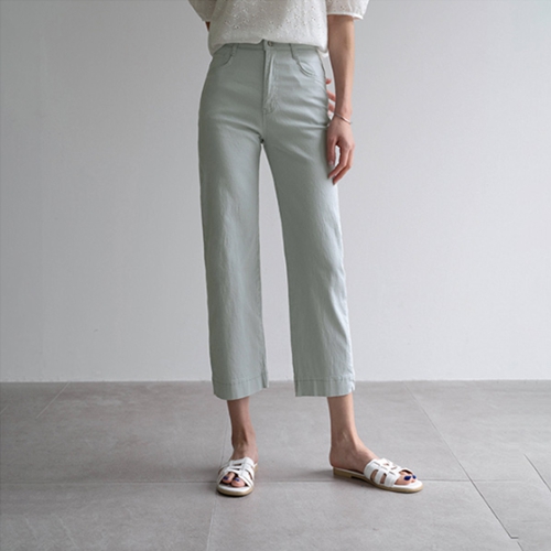 Perfect Cotton Pants 55ver (Slit crop pants)
