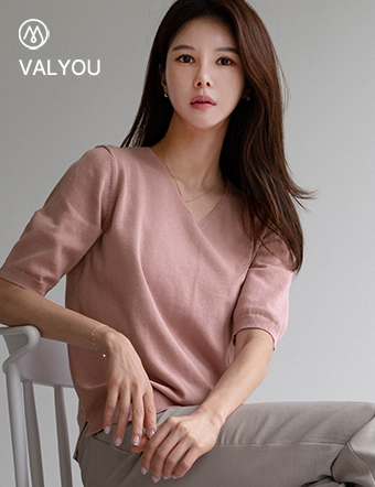 [valyou] All-V short-sleeved knitwear Korea