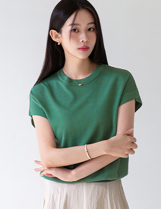 Soft Cap sleeve Knitwear Korea