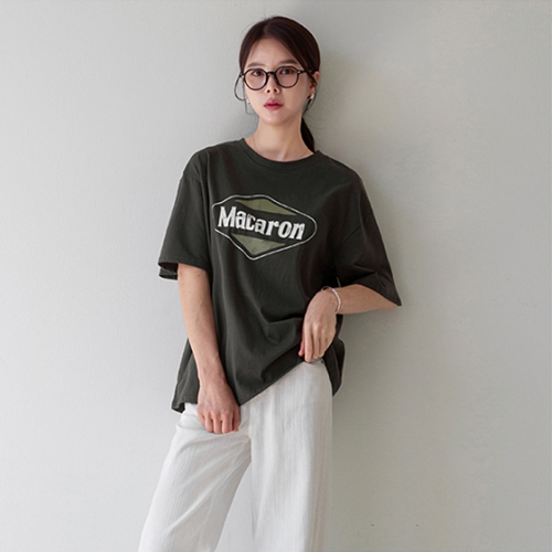 Macaron Silket Short-Sleeved T-shirt