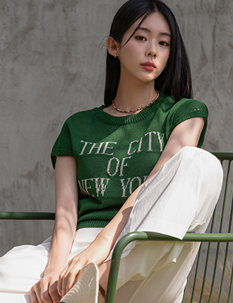 The City Summer Knitwear Sleeveless shirts Korea