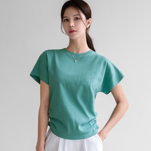 [valyou] Drop shirring T-shirt