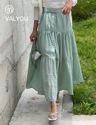 [valyou] Vely plain cancan banding skirt Korea