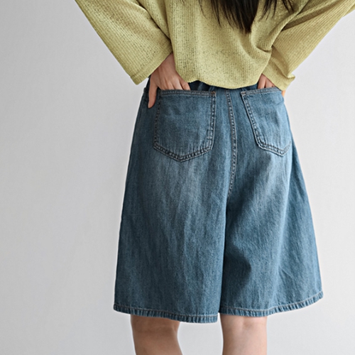 [valyou] 버뮤다 Linen Denim Shorts