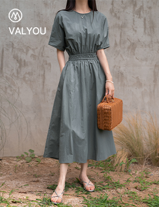 [valyou] Back point Rustling Dress Korea