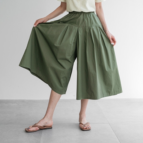 Pocket yoke banding skirt pants