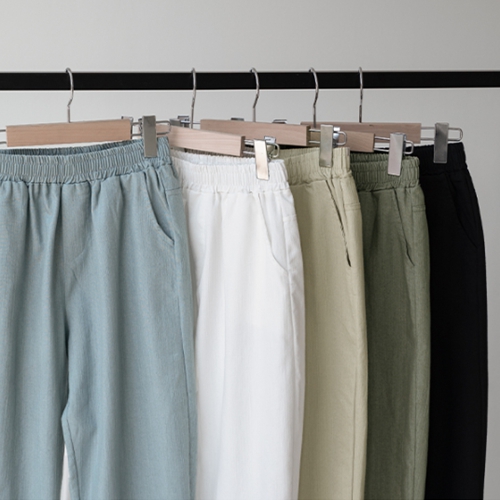 Easy-touch Baggy Banding Pants