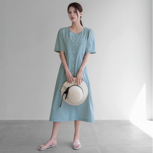 Rustling Pocket Stitch Dress