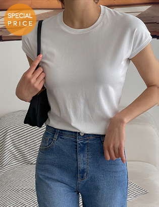 [Planning] Modal Spandex Cap Sleeves T-Shirt Korea