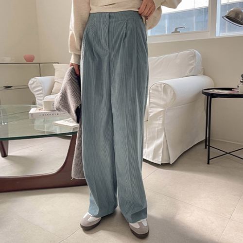 Perfect Corduroy Pants 3ver (Kuan Kku Two Pintuck)