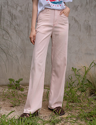 [Planning] Cool Slosh Color Straight Pants Korea