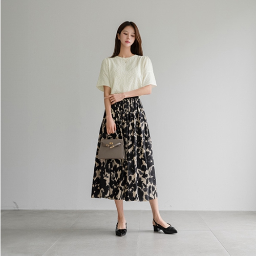 Primium Flower Printed Skirt