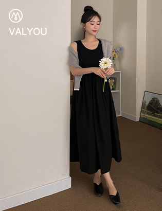 [valyou] Fla Layered Dress Korea