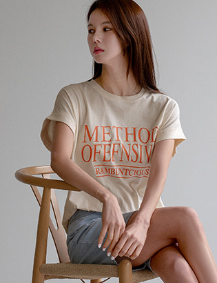 Washing Modal Cap Sleeve T-Shirt Korea