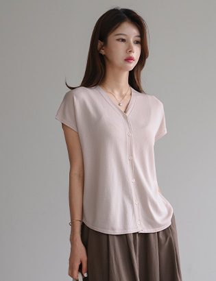 Slosh cap sleeve cardigan Korea